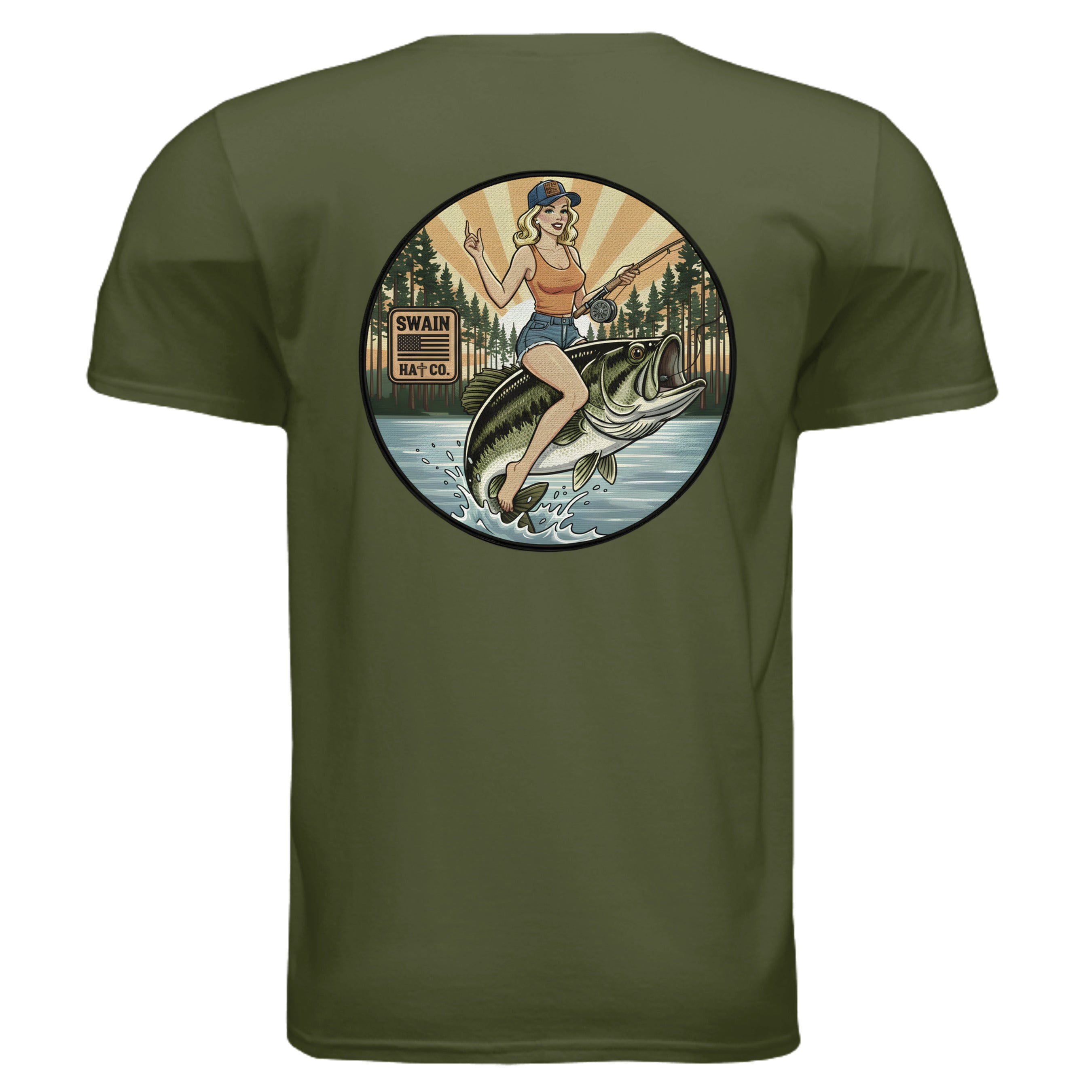 MILITARY GREEN - G640 - BACK
