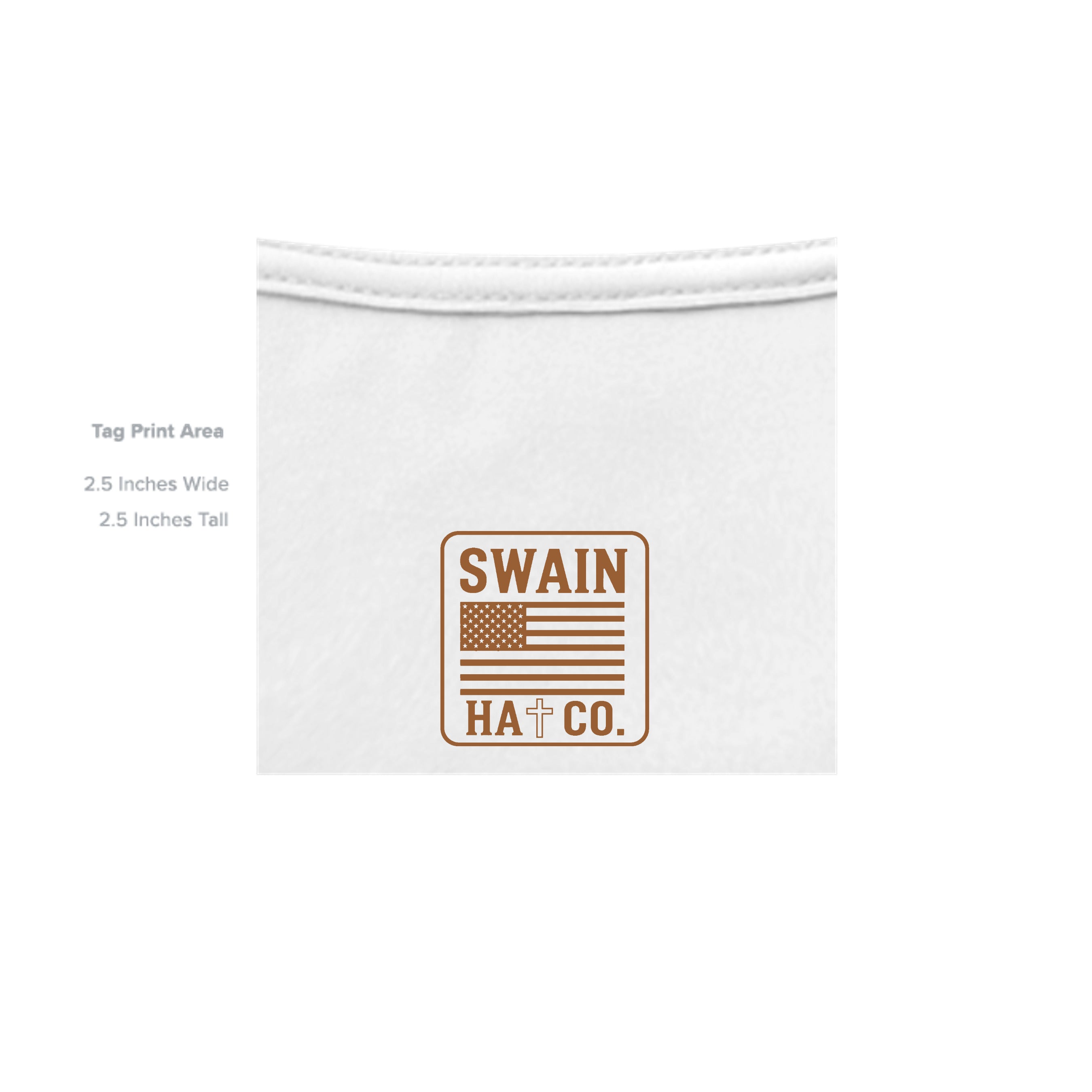 SkunkapeLogo1 white T-shirt inside label detail