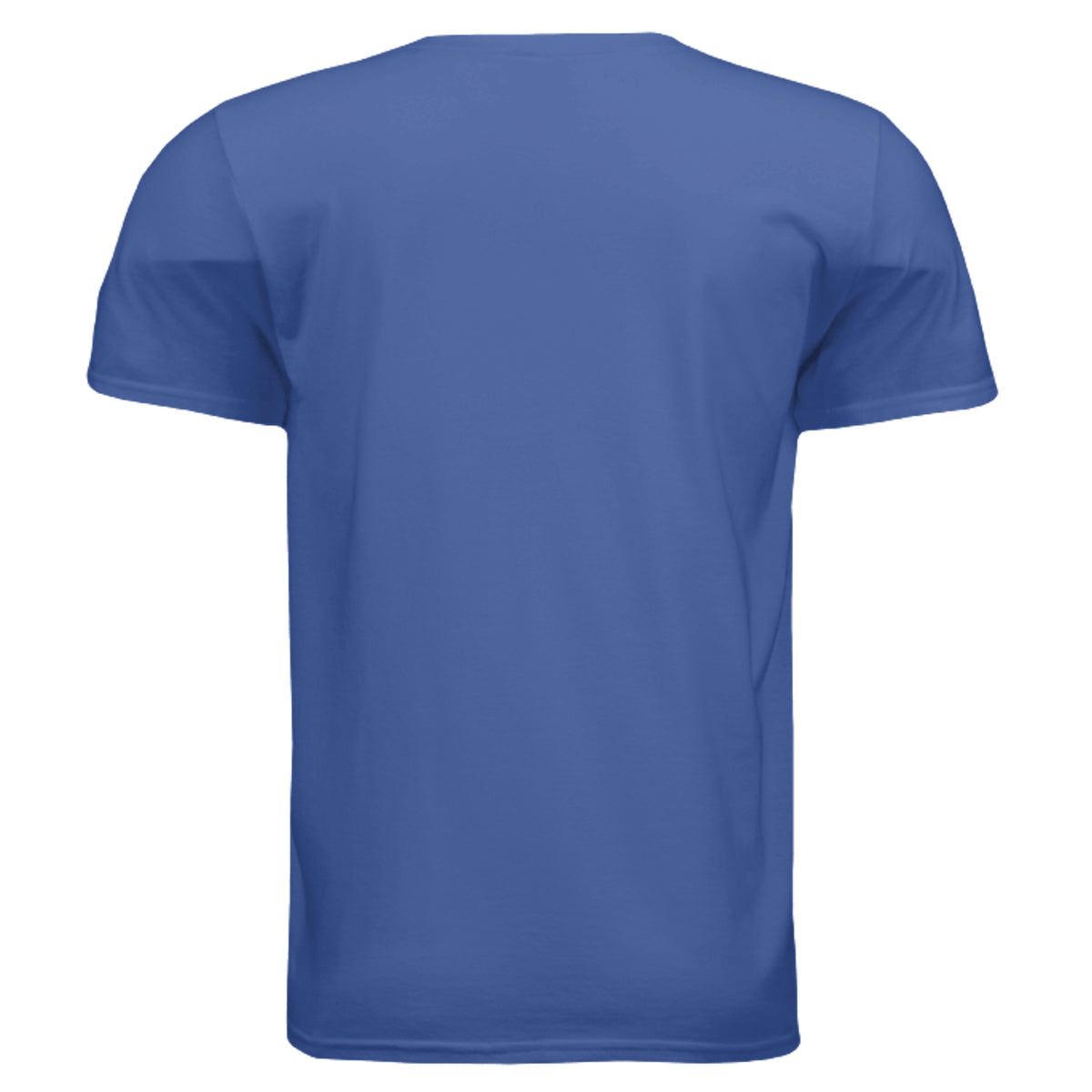 SwainfishLogo1 fishing graphic T-shirt in metro blue, back view