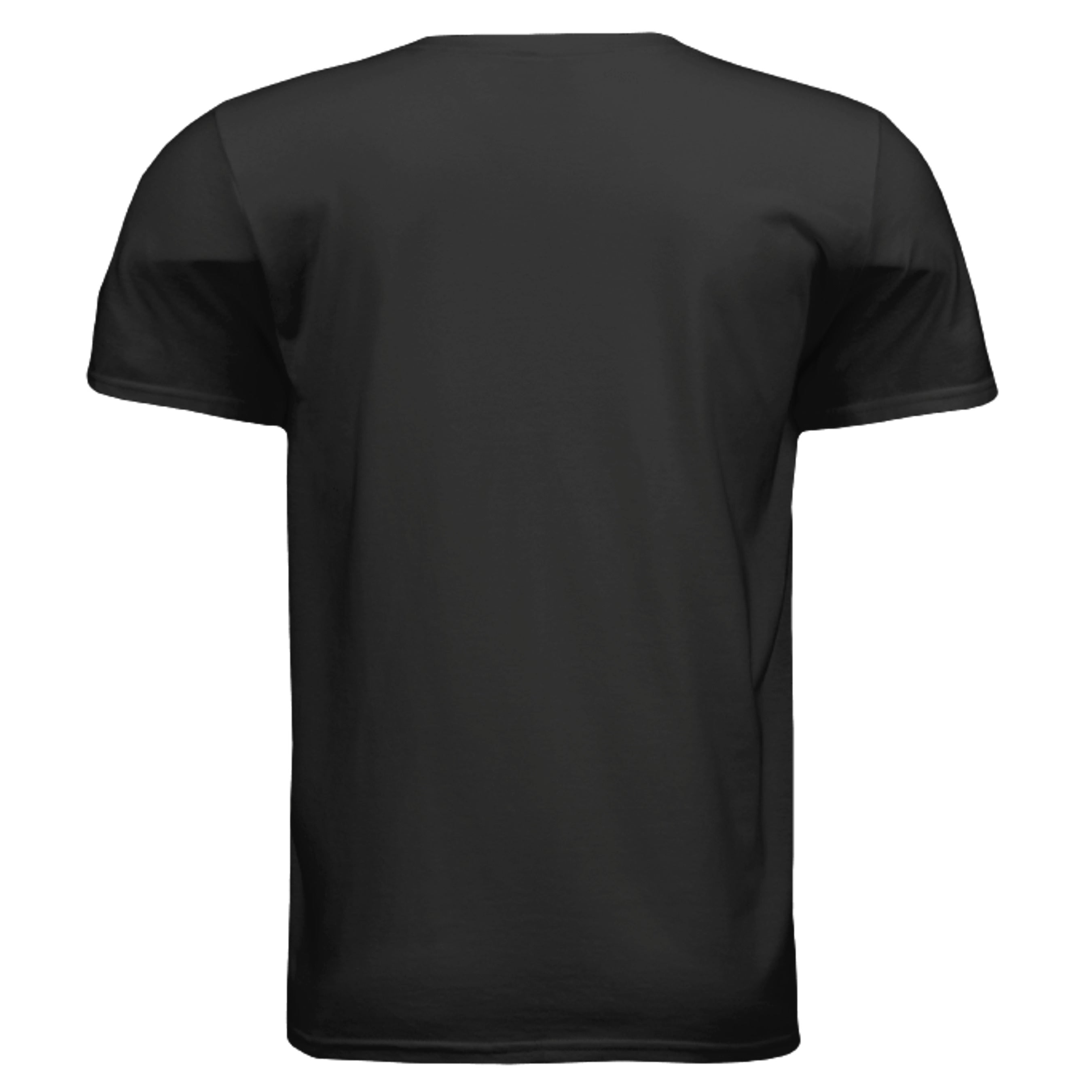 SwainfishLogo3 fishing graphic T-shirt in black, back view