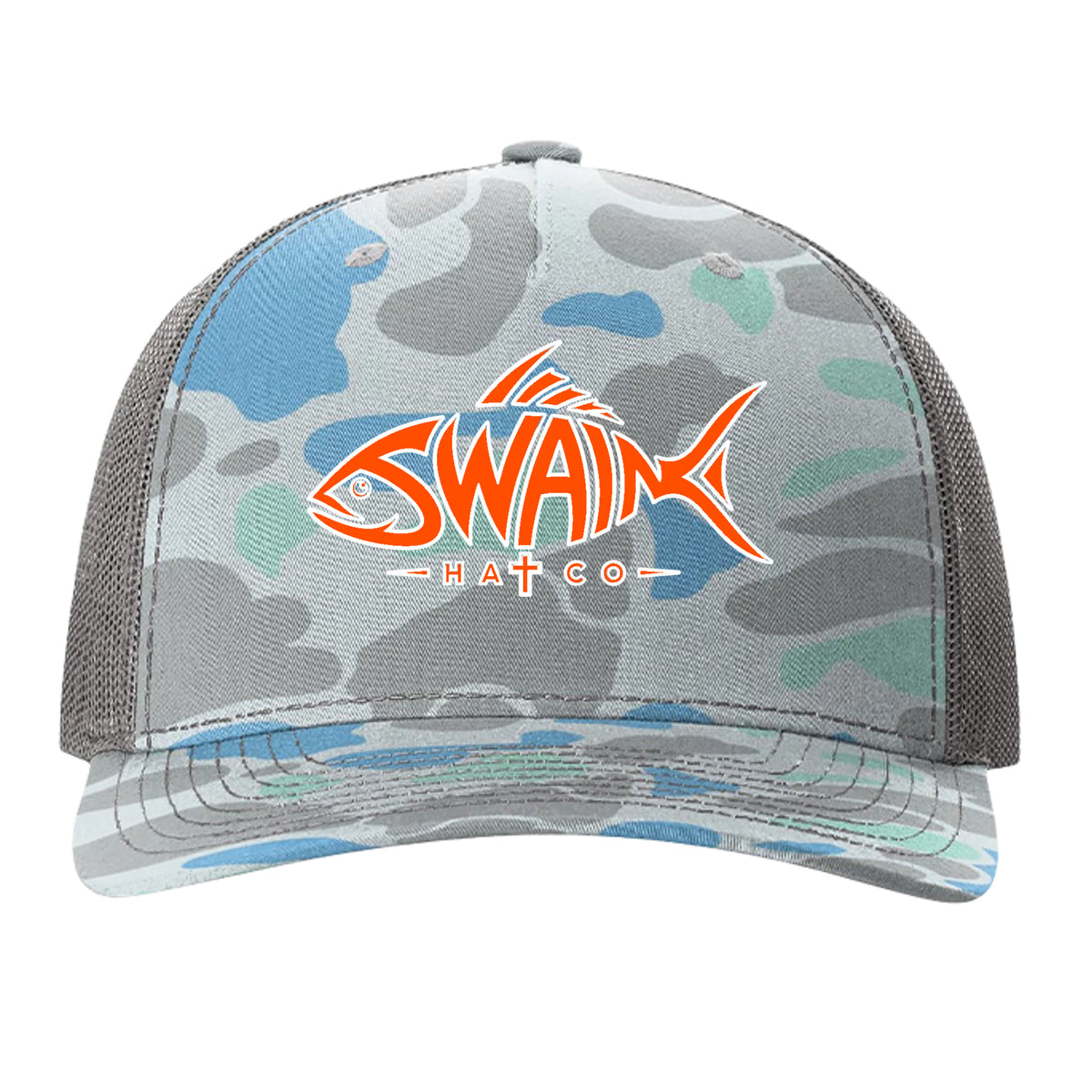 Saltwater Duck Camo/ Charcoal - 112PFP - FRONT